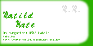 matild mate business card